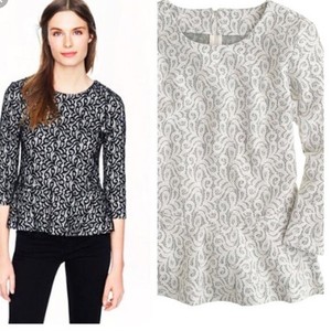 j crew lace peplum top