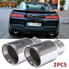 2pcs Car Exhaust Pipe Tip Rear Tail Throat Muffler Tailpipe For Chevy Camaro 2pcs Car Exhaust Pipe Tip Rear Tail Throat Muffler Tailpipe For Chevy Camaro