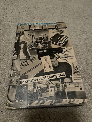 Lined Journal Vntg Pop. Electronics Radio Cover Collage Handmade Diary Notebook