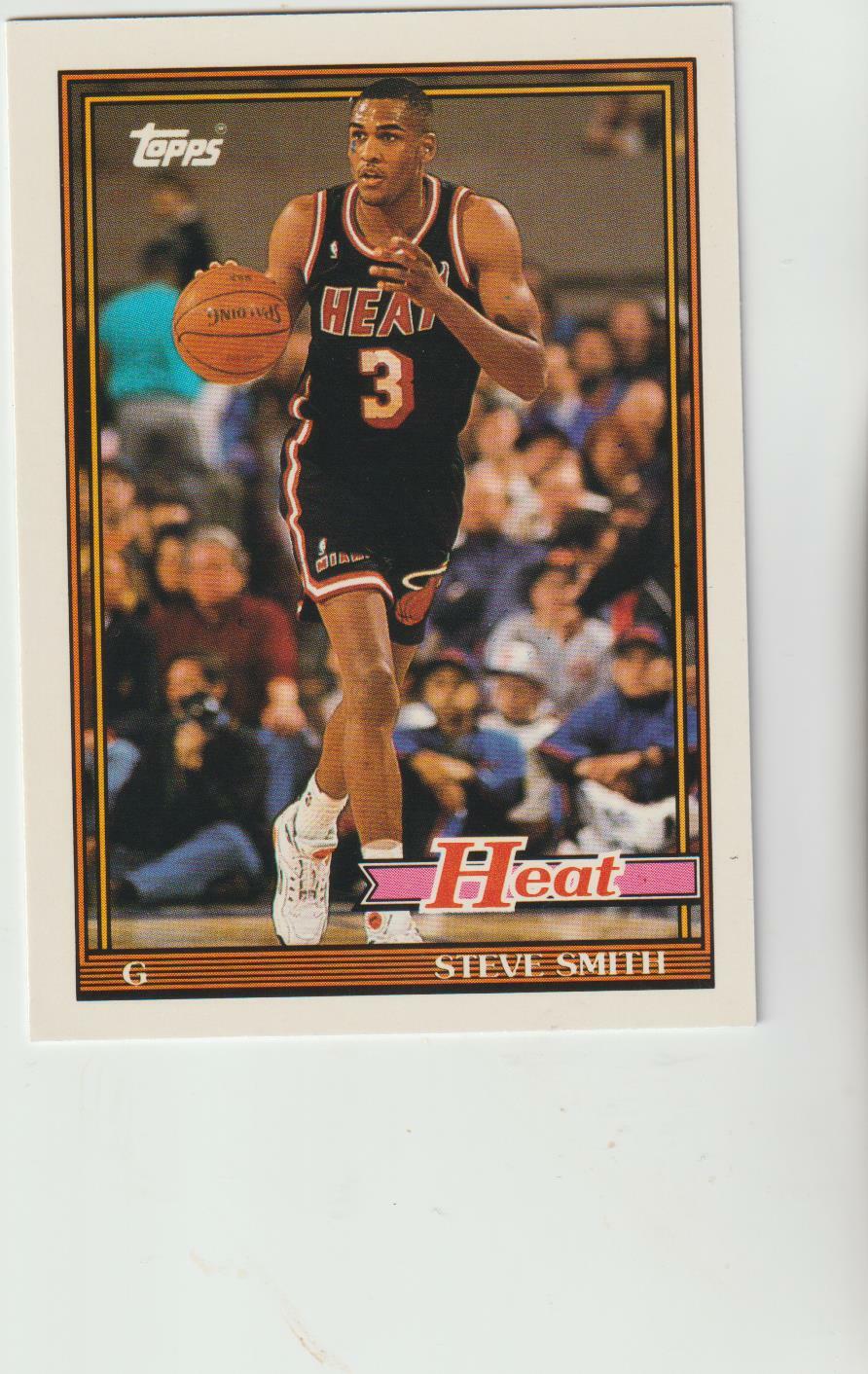 1992-93 Topps Archives #148 Steve Smith card, Miami Heat