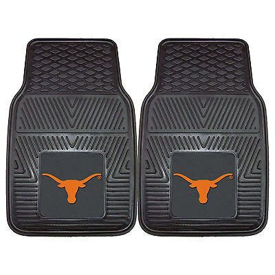 Texas Longhorns Front Heavy Duty Floor Mats for Cars Trucks and SUV's