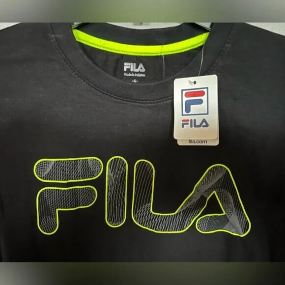 ?T SHIRT UOMO FILA S S GIROCOLLO STILE CREW NECK F969096 COLORE NERO NUOVA CON ETICHETTE $24 00 SCEGLI TAGLIA