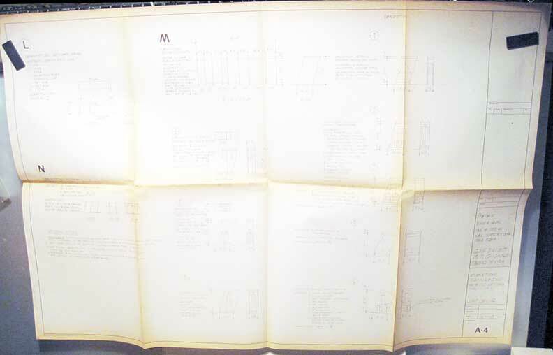 GAF Viewmaster Sawyer Original 1971 Chicago Expo Exhibit Blueprints Plans OOAK