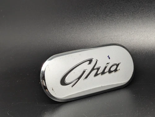 FORD GHIA 3M5116098AD 80MM LOGO ACRONYM EMBLEM FRIEZE CREST WRITTEN BADGE PLATE