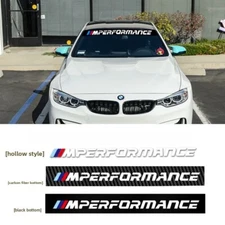 For BMW M Performance Front Rear Windshield Window Banner Vinyl Decal Sticker