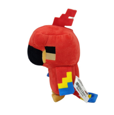 DE Minecraft Plush Toy Stuffed Animal Doll Soft Plush Toys 16cm New Red Parrot