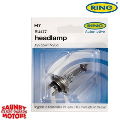 Ring H7 RU477 Halogen Scheinwerfer Ersatz Auto Van Glühbirne 12V 55W Px26d