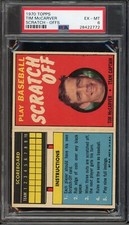 1970 Topps Scratch-offs Baseball Tim Mccarver Scratch-offs PSA 6