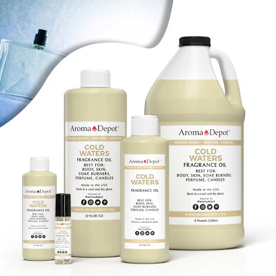 AROMA DEPOT Cool Water Type Fragrance Oil for Body, Candle, Soap, Lotion, Perfume & Diffuser