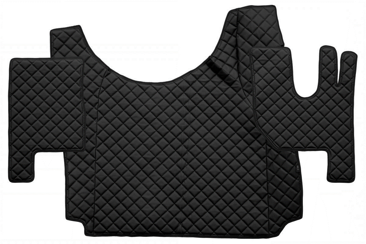 Cuero Eco - Verde - Pegatina Alfombrillas Negro para Renault Range-T