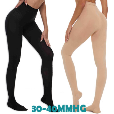 Compression Pantyhose Support Stockings 30-40 mmHg Medical Relief Varicose Veins