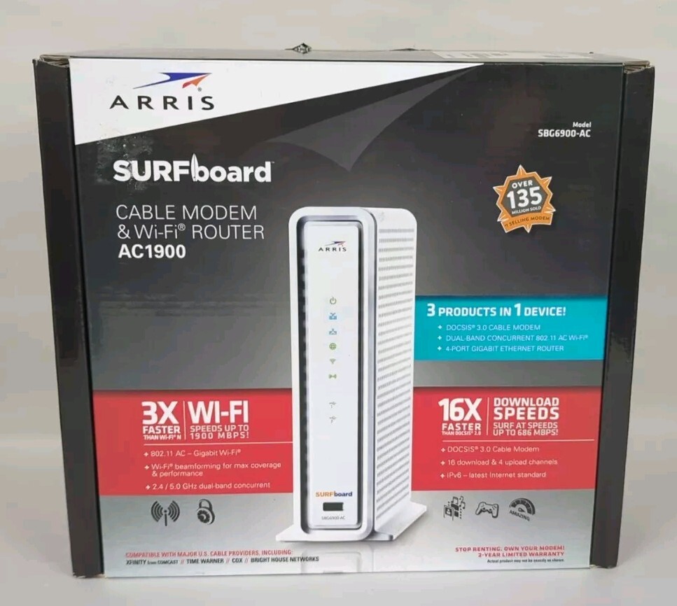 Arris Router ARRIS SURFboard SBG10 Wi Fi Cable Modem