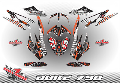 FULL Custom GRAPHICS KIT FOR KTM DUKE 790 890 2017 2018 2019 2020 2021 Stripper
