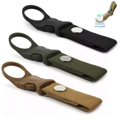 #ad #ad Outdoor Water Bottle Buckle Holder Clip Molle Carabiner Belt Webbing Hanger Hook $4.98
