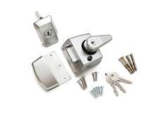 ERA Front Door Lock High Security BS3621 Nightlatch Satin Chrome 40mm