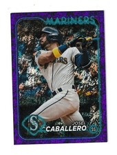 2024 Topps Purple Foil #495 Jose Caballero Seattle Mariners 053/799