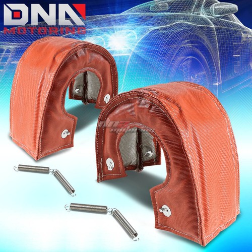 T6 GT55 HX52 HT60 T88 DOBLE TURBO CARGADOR TURBINA ESCUDO TÉRMICO/MANTA ENVOLTURA ROJA - Imagen 1 de 4