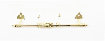 MELODY JANE Puppenstube Gold Erweiterbare Gardinenstange Stange Miniatur Gardinenzubehör