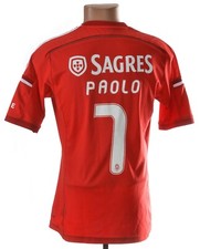 BENFICA 2014/2015 HOME FOOTBALL SHIRT ADIDAS SIZE S ADULT #7 PAOLO