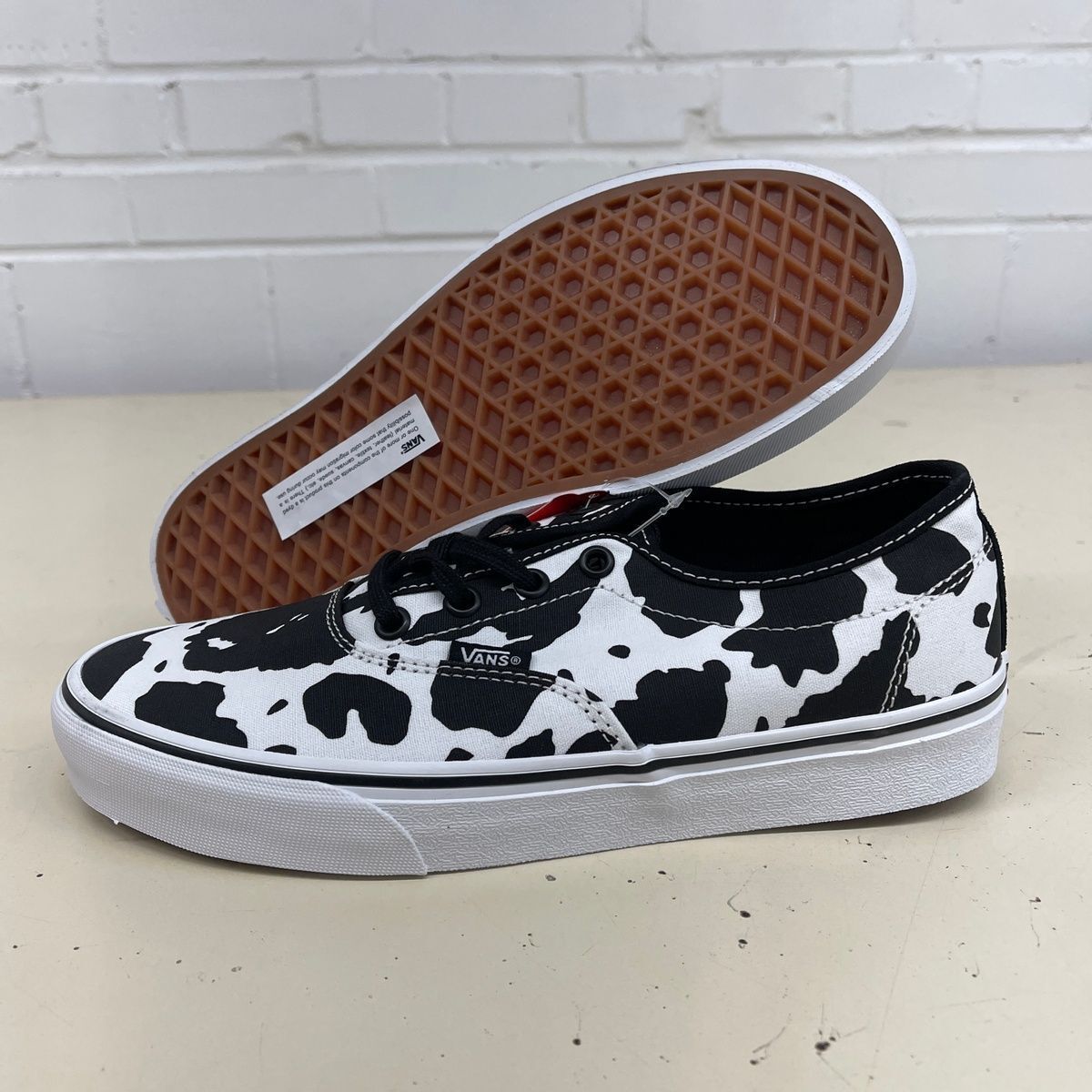 vans cow print shoes women's