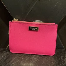 kate spade Laurel Way bitsy Card Case Coin Purse Key Fob Wallet in Radish NWT