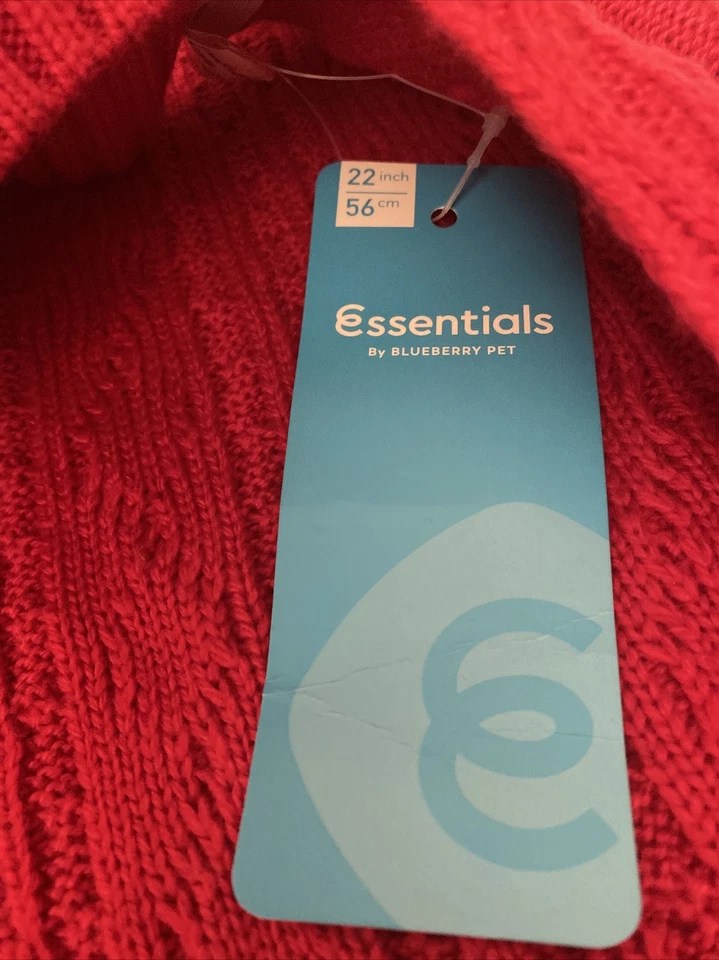 Blueberry Pet Essentials Pullover Dog Sweater - Red Danger- 22" Back Length - Image 2 of 4