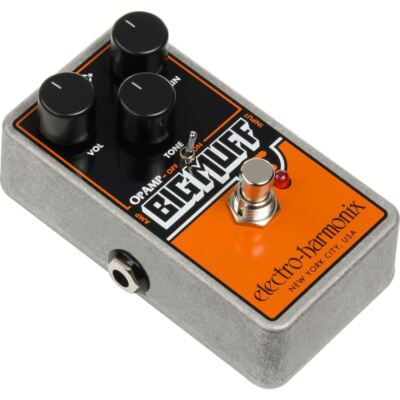 Electro-Harmonix OP AMP BIG MUFF Pedal with 2 Patch Cables for