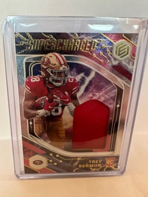 2021 Panini Elements TREY SERMON Supercharged Patch RC (SCH-TSE) 99/199 49ERS !!