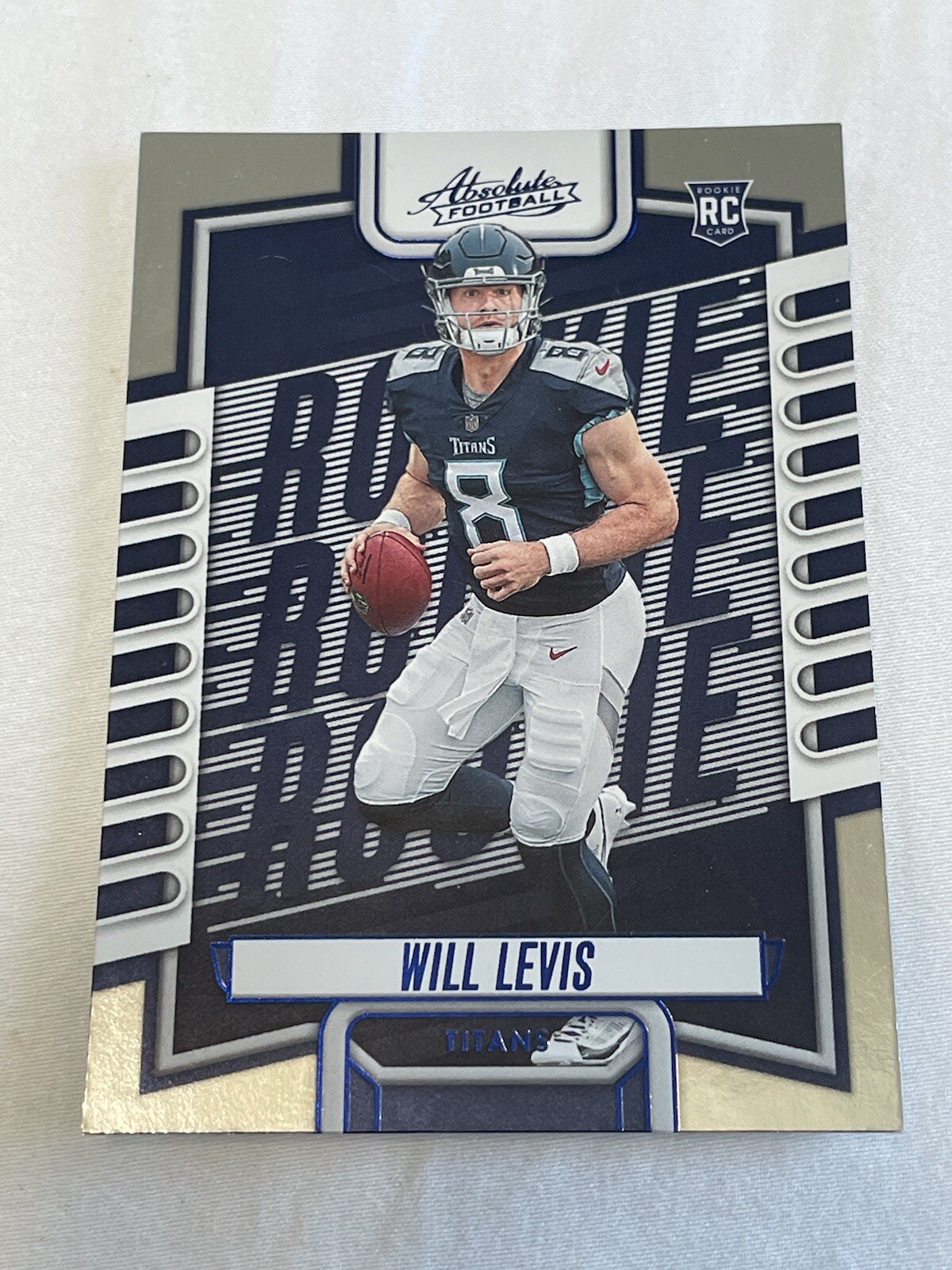 Will Levis 2023 Panini Absolute RC #114 Blue Foil Tennessee Titans ROOKIE