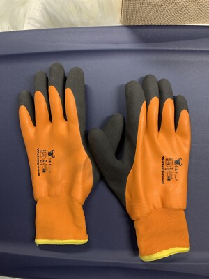 G & F Products Size XL..nwot.Rubber Latex Double Coated Orange/Gray..Work Gloves