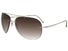 Silhouette sunglasses ADVENTURER 62/16/135 black silver polarized brn 8667-6201