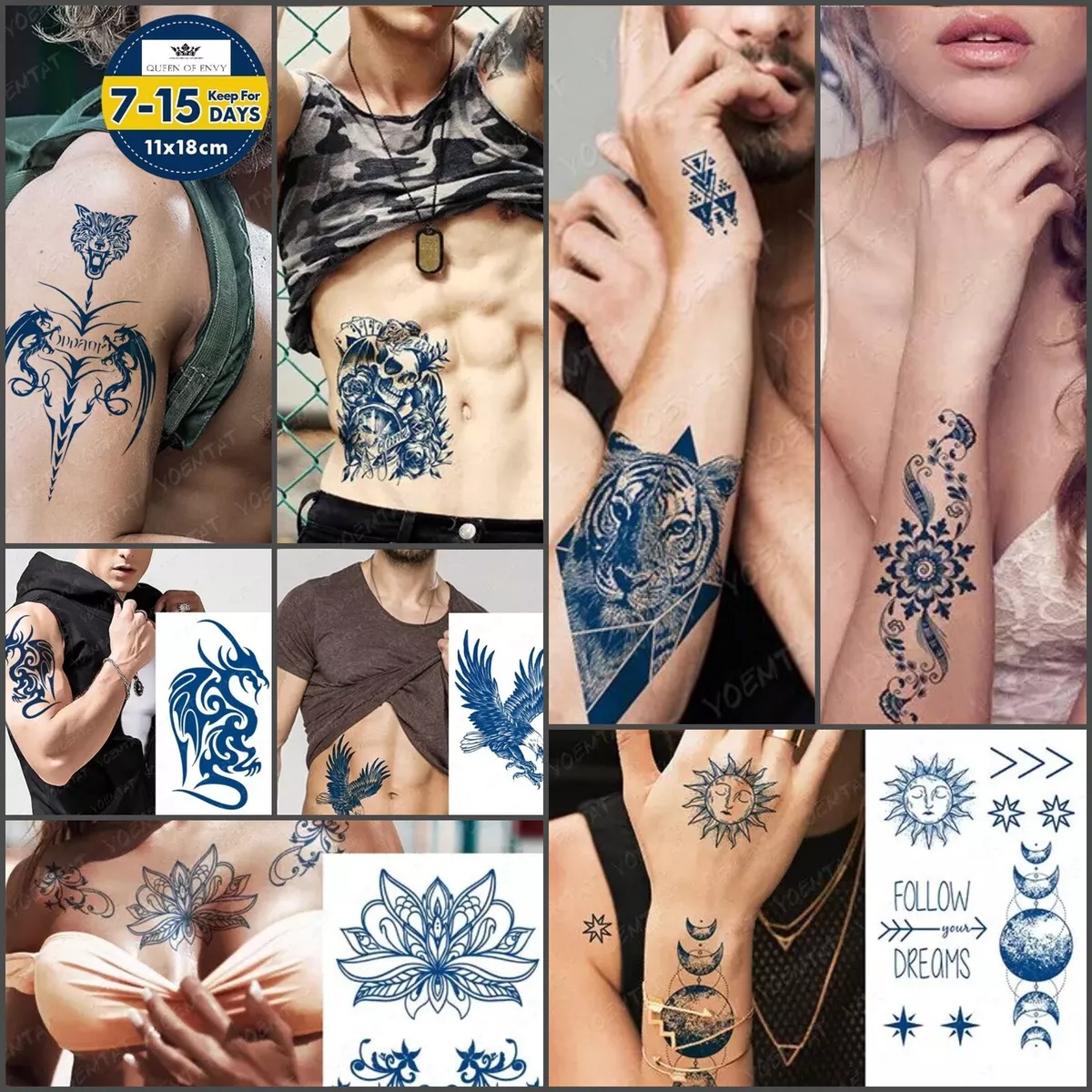 Best Temporary Tattoos 2023 Detailed Reviews And 9 Things To Know Before  Buying  Saved Tattoo