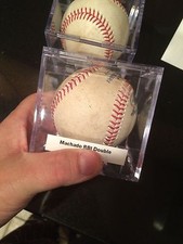 Manny Machado RBI Double 4/19/16 MLB COA! Longest Career Hit Streak! MVP YEAR