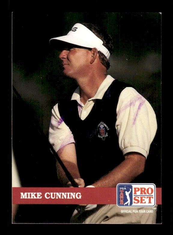 MIKE CUNNING SIGNED 1992 PRO SET OFFICIAL PGA TOUR CARD #149 ON-CARD AUTO