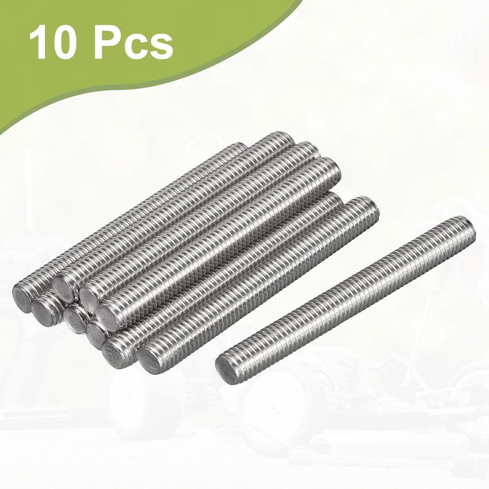 Fully Threaded Rod, M61.0 Thread Pitch, 100Mm Length 304 Stainless