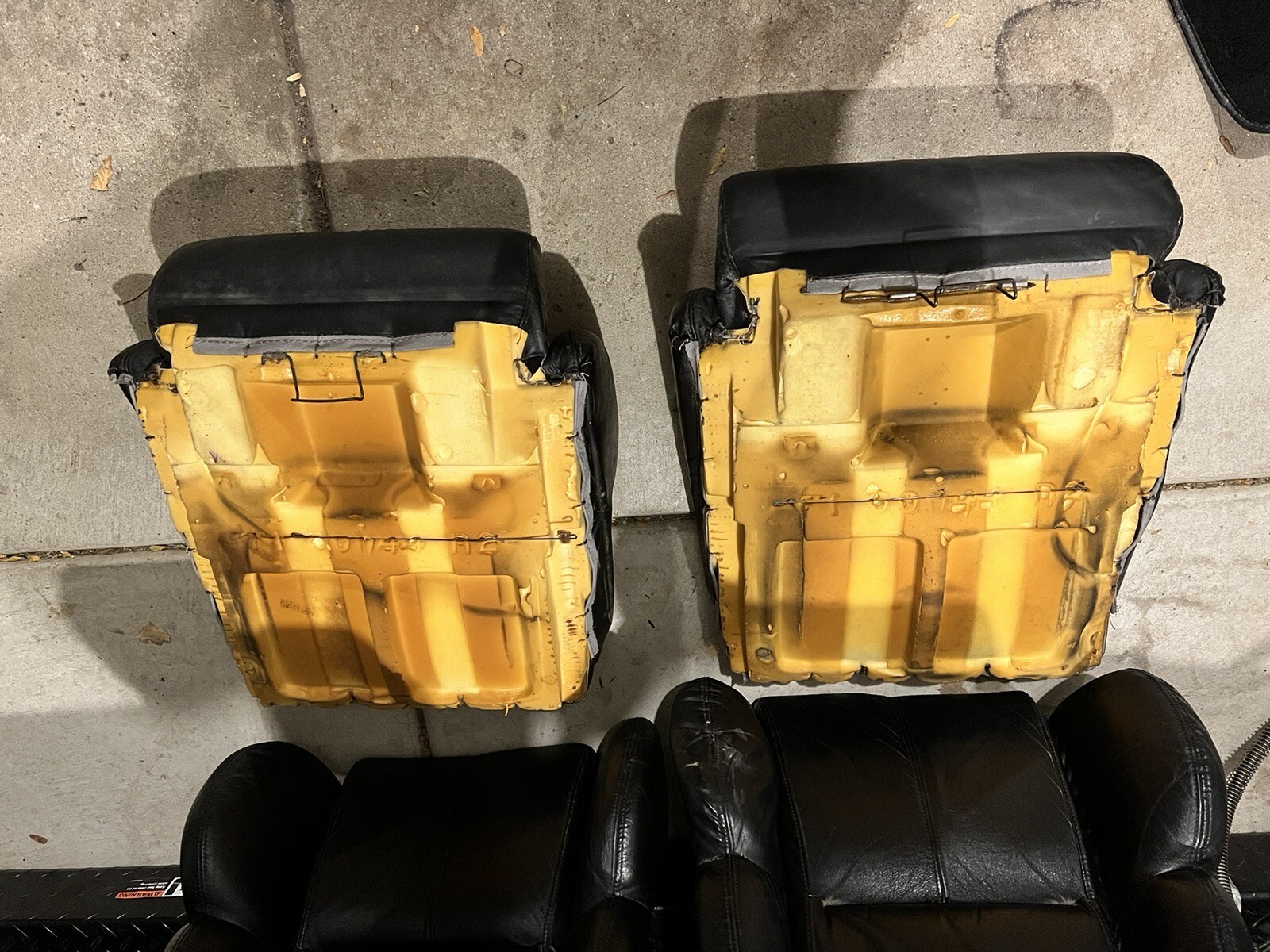 1990 Corvette C4 Seat Cushions Seats Cushion Black Leather eBay