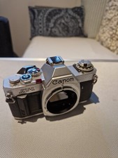 Canon AV-1 SLR 35mm Film Camera Fully Working ,silver top body black lower body