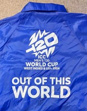 T20 Cricket World Cup ICC Men's Blue Jacket Size Medium