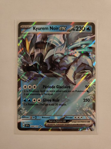 Carte Pokémon - Kyurem Noir EX 048/191 - Étincelles Déferlantes EV08 Carte Pokémon - Kyurem Noir EX 048/191 - Étincelles Déferlantes EV08