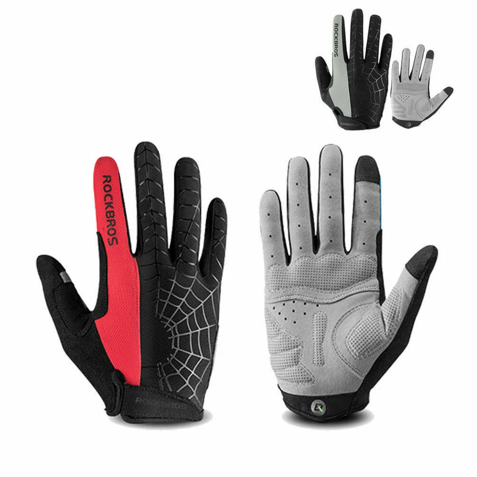 ROCKBROS Guantes de Ciclismo de Dedo Completo para Bicicleta Pantalla Táctil Montar MTB Guantes de Bicicleta Foto 3 de 4