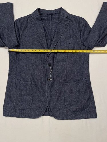 NWOT Lubiam LBM 1911 Sport Coat Unstructured Blazer Jacket Blue Mens Size 48R - Picture 10 of 20