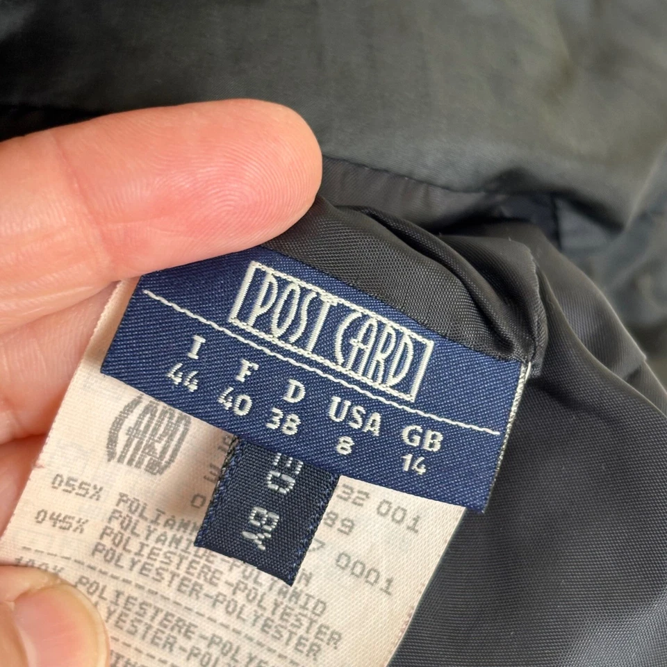 Chaleco Acolchado Tarjeta Postal Cremallera Completa Acolchado Chaqueta Sin Mangas Negro Talla 8 Foto 4 de 4