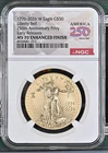 1776-2026 W $50 Gold Eagle NGC MS-70ER ENHANCED FINISH 250th Anniversary Privy