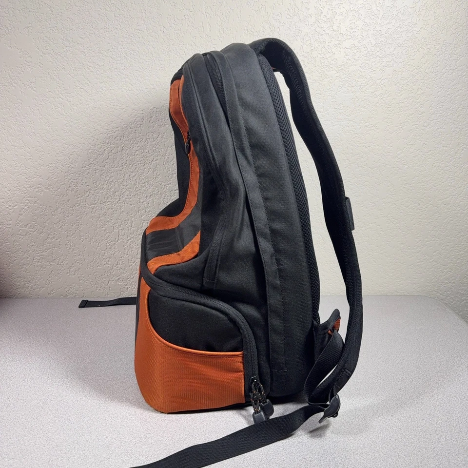 Lowepro CompuDaypack Black & Orange Camera & Laptop Backpack Bag EUC 17" Tall - Image 2 of 4