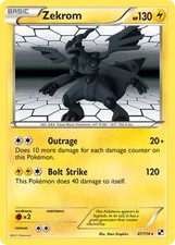 Zekrom - 47/114 - Pokemon Black and White Holo Rare Card NM