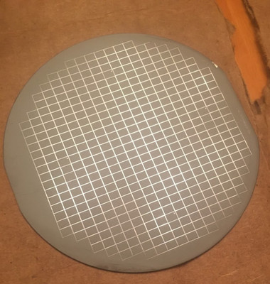 4'' Silver ? Unknown Silicon Wafer 1980s Extremely Rare Silver Wafer Vintage CPU 