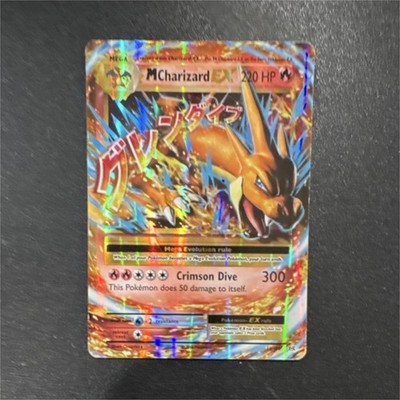 Pokémon M Charizard EX Mega Full Art Ultra Rare Holo 220 HP 13/108 XY Evolutions