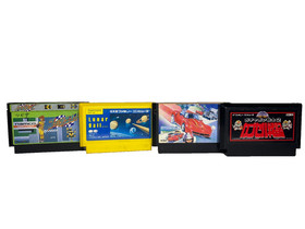 Famicom Game Lot | Family Circuit, Lunar Ball, Rad Racer ,Gundam Capsule Senki 2