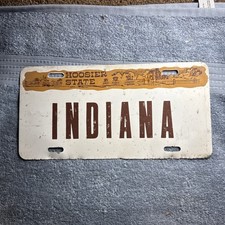 Hoosier State Indiana Booster License Plate