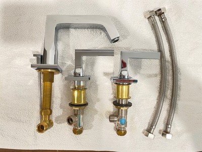 THG Paris G1U-151/US-A Beluga Bath Faucet Basin Mixer with Lever Handles